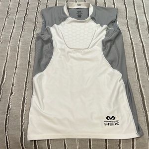 Youth baseball undershirt with protective heart guard size youth large